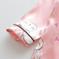 2-piece Rabbit Pattern Pajamas for Toddler Girl Children's clothing wholesale - PrettyKid