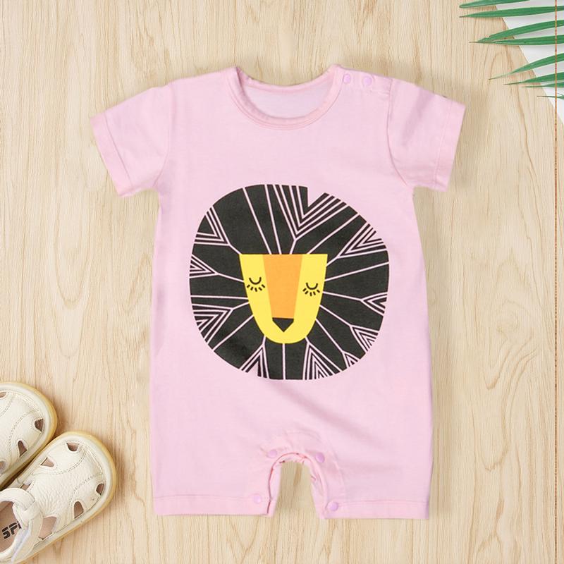 lion Printed Bodysuit for Baby Wholesale children's clothing - PrettyKid