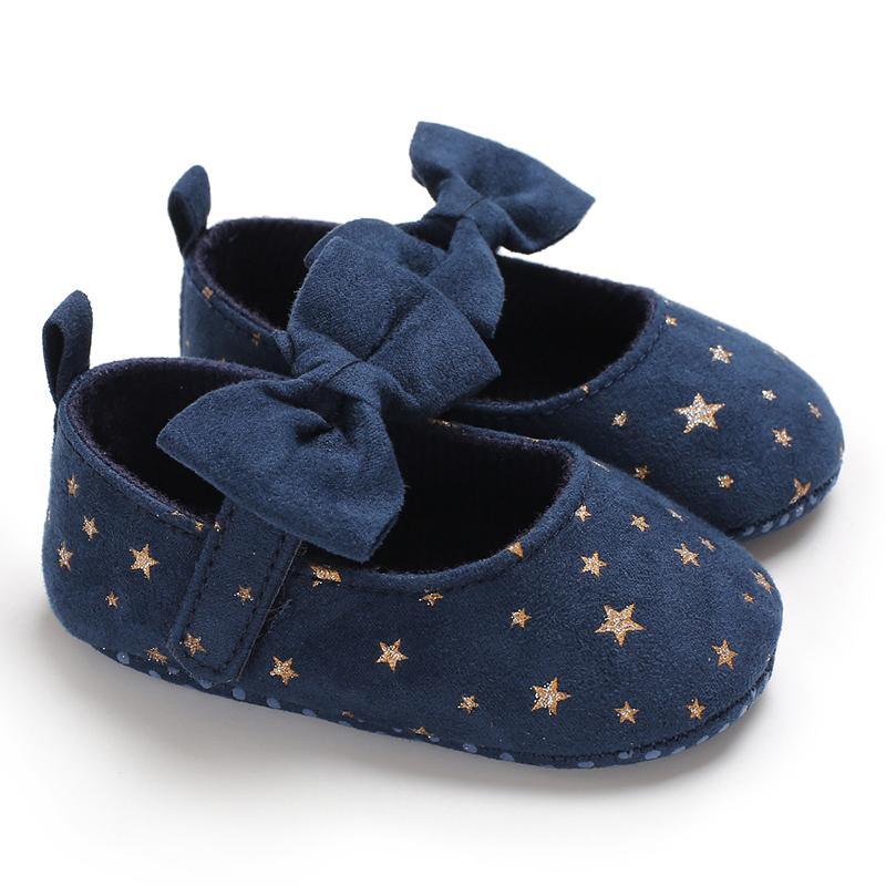 Velcro Bowknot Baby Shoes - PrettyKid