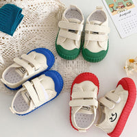 wholesale boys clothing Toddler Color-Block Velcro Canvas Shoes Wholesale - PrettyKid