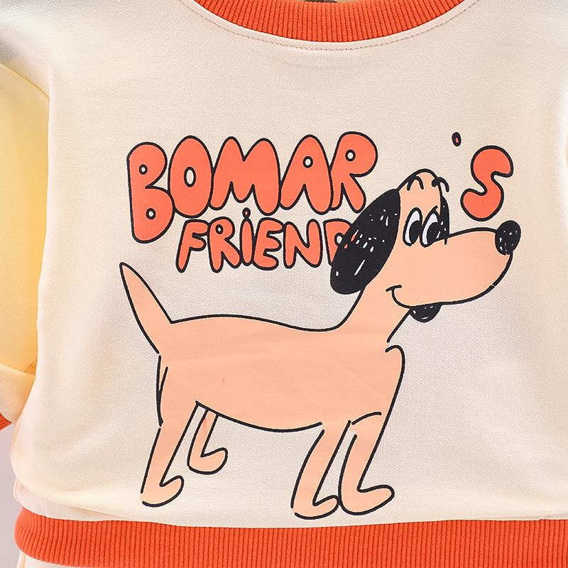 infant hoodies wholesale Toddler Girl Dog Pattern Long Sleeve Top & Pants - PrettyKid