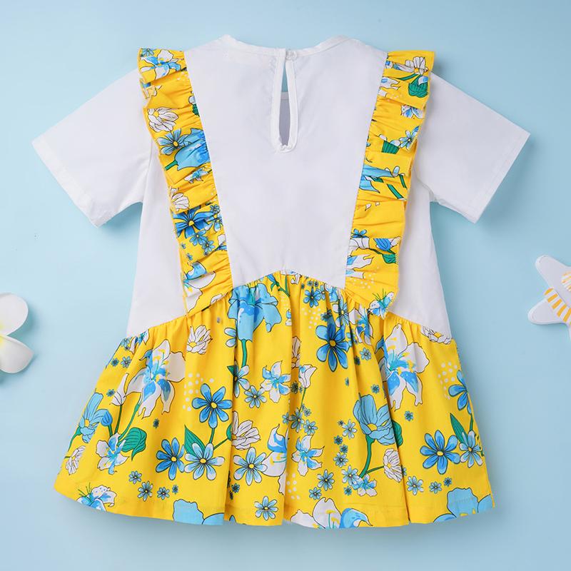 Toddler Girl Ruffle Floral Dress - PrettyKid