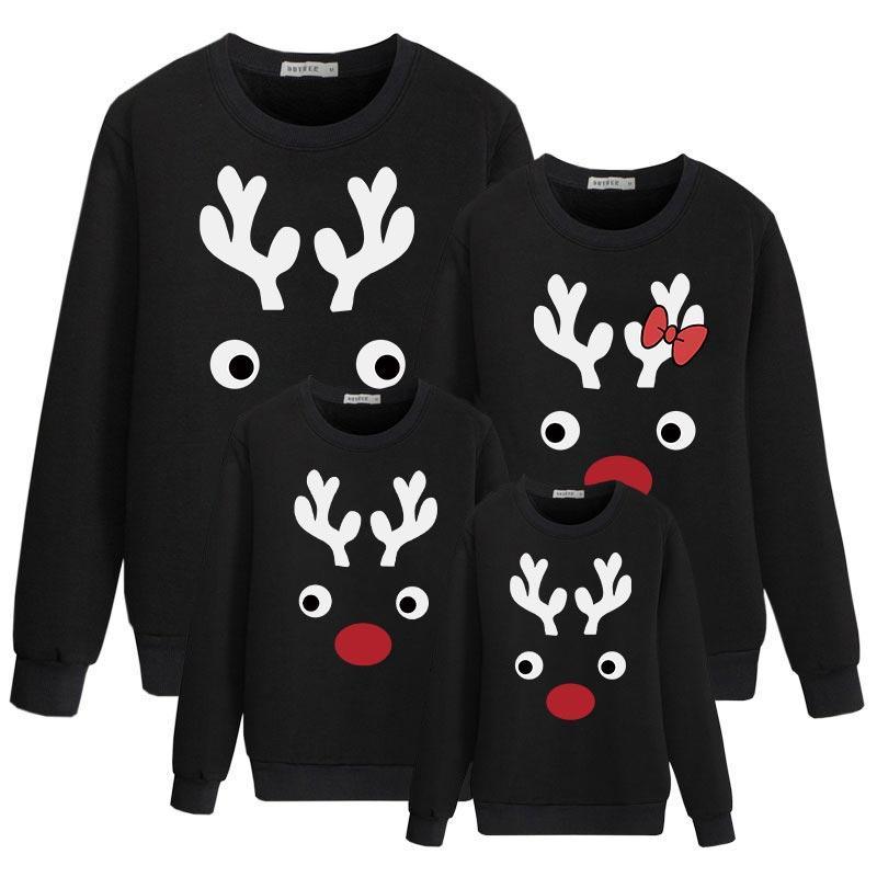 wholesale baby clothes online Whole Family Fawn Pattern Sweatshirt - PrettyKid