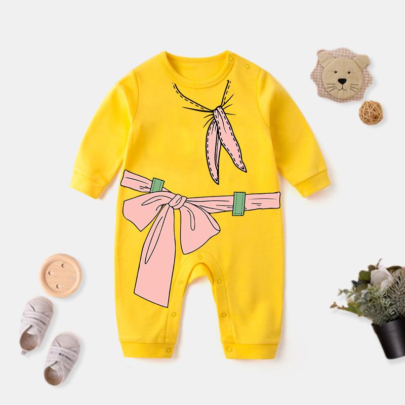 Bowknot Pattern Jumpsuit for Baby - PrettyKid