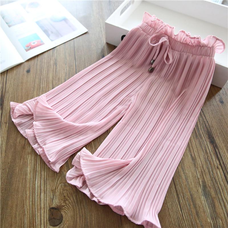 Solid Chiffon Pants for Toddler Girl Children's Clothing Wholesale - PrettyKid