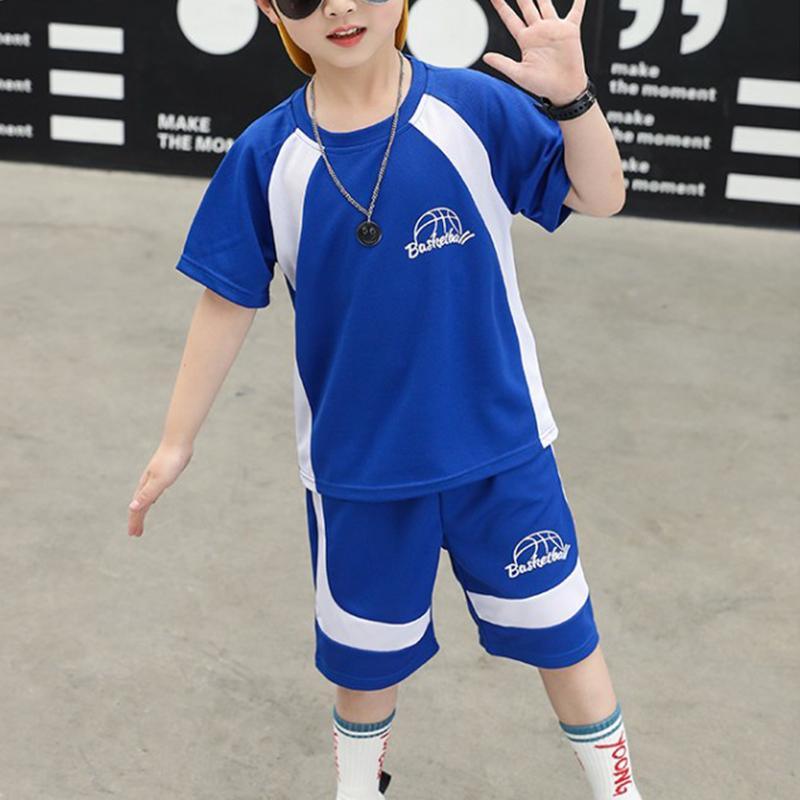 Boy Color-block Quick-drying Jersey Suit - PrettyKid