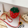 Cute Stawberry Messenger Small Shoulder Bag Baby Coin Purse Baby Wholesale Accessories - PrettyKid