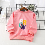 Wholesale Kids Boys Letter & Football Print Pullover Sweatshirt in Bulk - PrettyKid