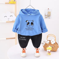 2-piece Panda Pattern Hoodie & Pants for Children Boy - PrettyKid