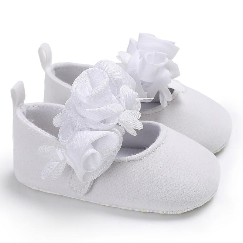 Solid Flower Decor Prewalker for Baby Girl - PrettyKid