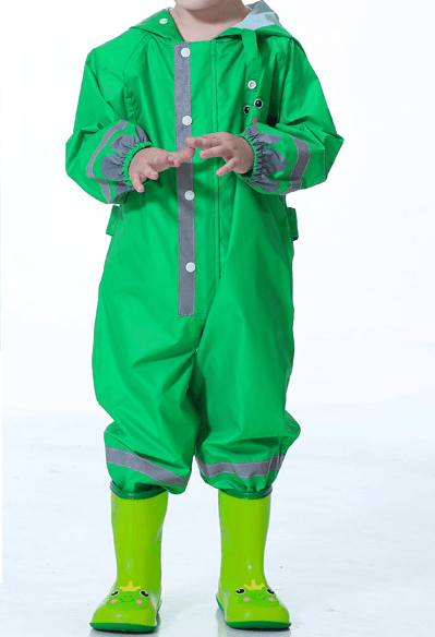 Children's Cartoon Long Jumpsuit Raincoat Only Raincoat - PrettyKid