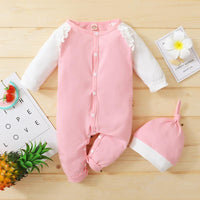 2-piece Ruffle Jumpsuit & Hat for Baby Girl - PrettyKid