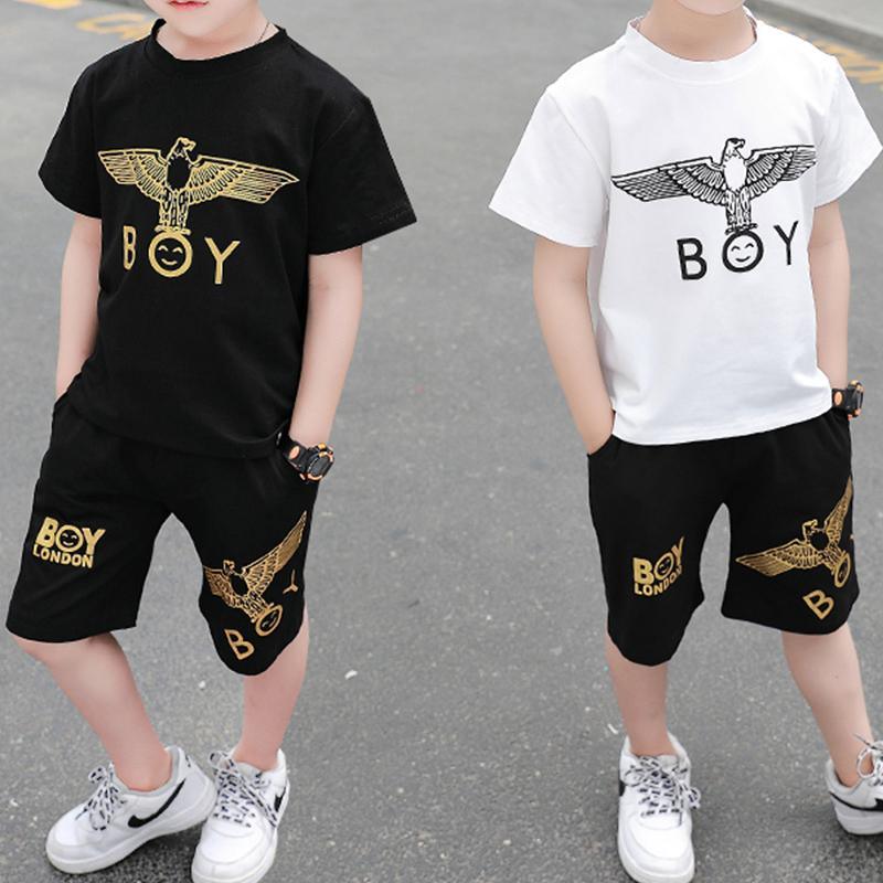 2-piece Animal Pattern T-shirt & Shorts for Children Boy - PrettyKid