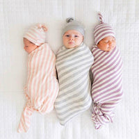 2-piece Stripe Cotton Sleep Bag and Hat Sets for Baby - PrettyKid