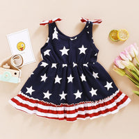 Toddler Girl Independence Day Dress - PrettyKid