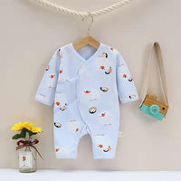 Baby Cartoon Animal Print Bodysuit Baby One Piece Jumpsuit - PrettyKid