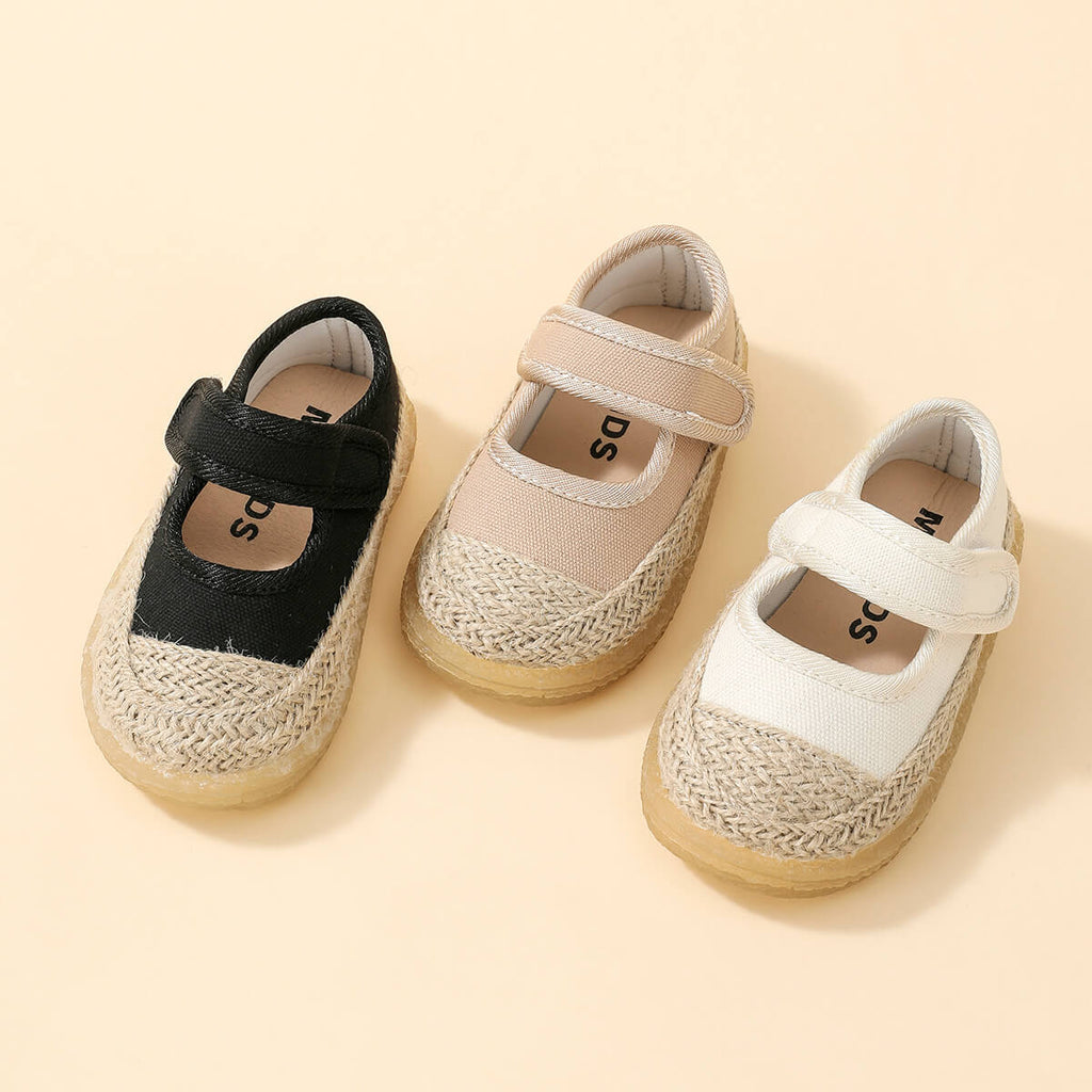 Wholesale Toddler Solid Color Velcro Low Bond Canvas Shoes in Bulk - PrettyKid