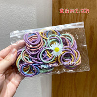 100-piece Colorful Hair rope Children's Clothing - PrettyKid