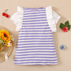 12M-5Y Sleeveless Colorblock Striped Crewneck Dress Cute Toddler Girl Clothes Wholesale - PrettyKid