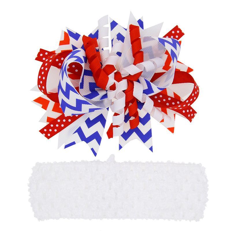 Independence Day Bow Headband - PrettyKid