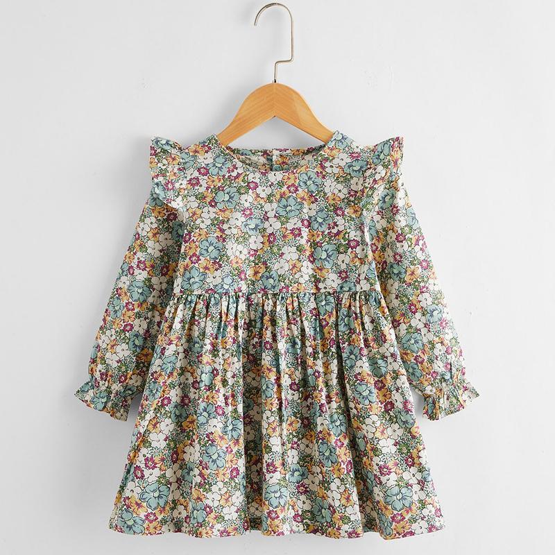 Ruffle Floral Dress for Toddler Girl - PrettyKid