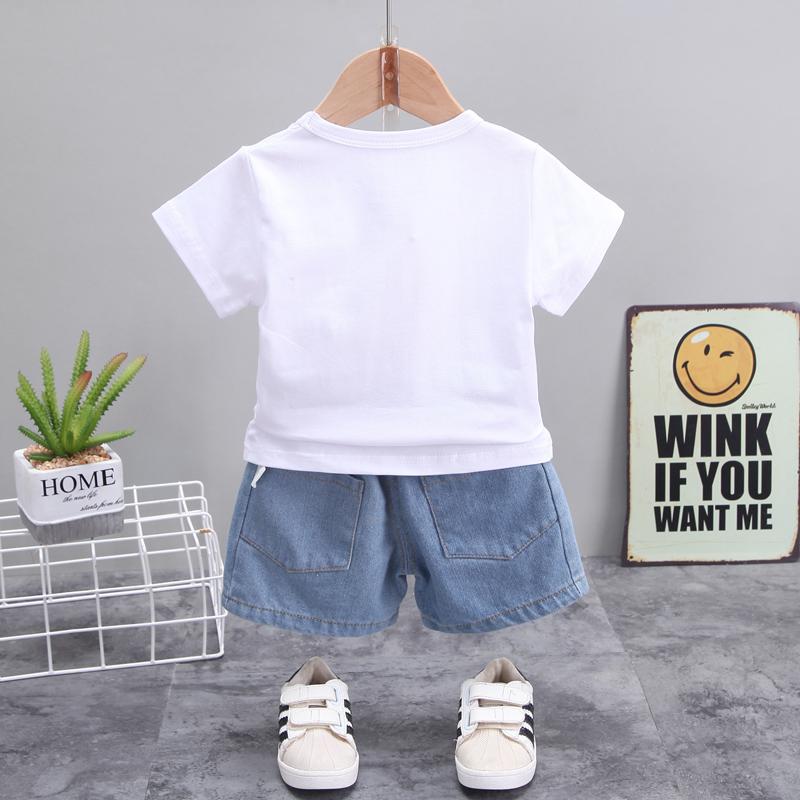 2-piece Tiger Pattern T-shirt & Shorts for Children Boy - PrettyKid