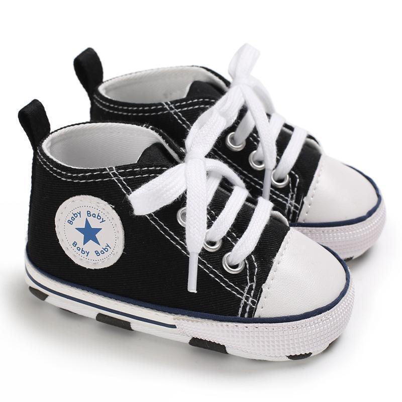 Baby/Toddler 's Orange Dotted Canvas Shoes Children's clothing wholesale - PrettyKid