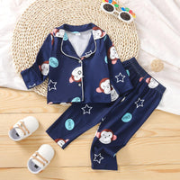 Baby Boy Pajama Sets Monkey Dinosaur Print Wholesale Baby Clothes - PrettyKid