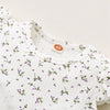 Baby Girl Floral Print Mesh Hem Bodysuit - PrettyKid