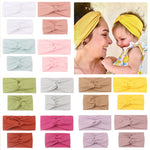 Parent-child 2pcs Solid Color Headbands - PrettyKid