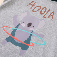 Toddler Boy Hula Hoop Koala & Check Pants Children's Clothing - PrettyKid