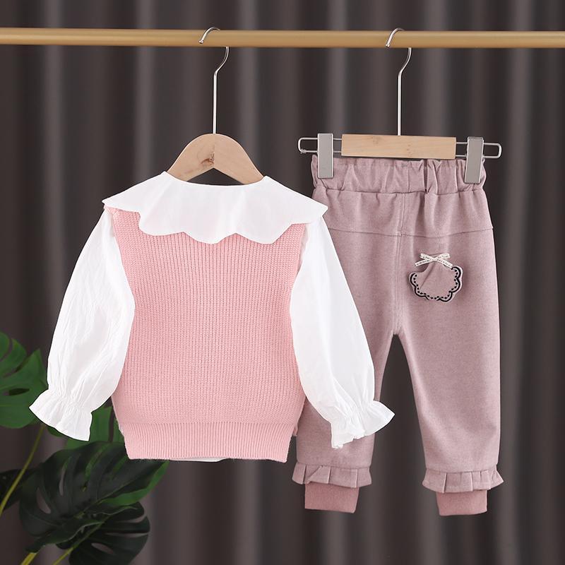 3-piece Vest & Shirt & Pants for Toddler Girl - PrettyKid