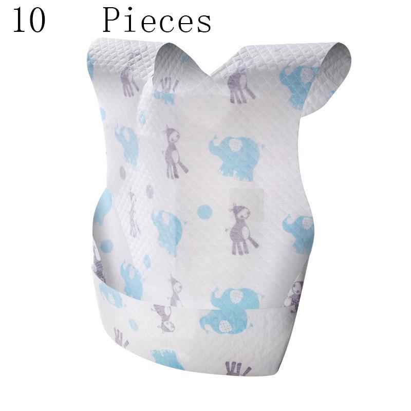 10-piece Cartoon Disposable Bib - PrettyKid