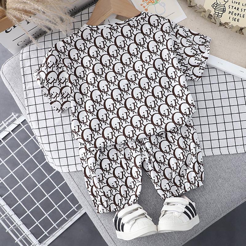 Toddler Boy Letter Print Top & Shorts Children's Clothing - PrettyKid