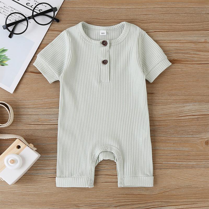 Baby Solid Pattern Bodysuit - PrettyKid