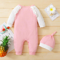 2-piece Ruffle Jumpsuit & Hat for Baby Girl - PrettyKid