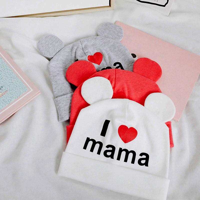 I Love Mama Papa Baby Letter Woolen Hat - PrettyKid