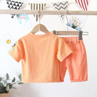 2pcs Cute Rabbit Print T-shirt and Pants - PrettyKid