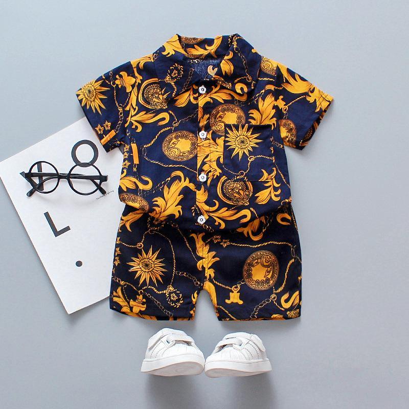 2pcs Fashion Floral Shirt and Shorts Pants - PrettyKid