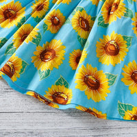 Toddler Girl Cami Top & Sunflower Print Dress - PrettyKid