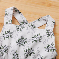 Toddler Girl Leaf Print Sling Top & Skirt - PrettyKid