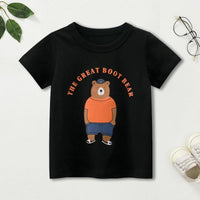 Grow Boy Bear Pattern T-shirt - PrettyKid