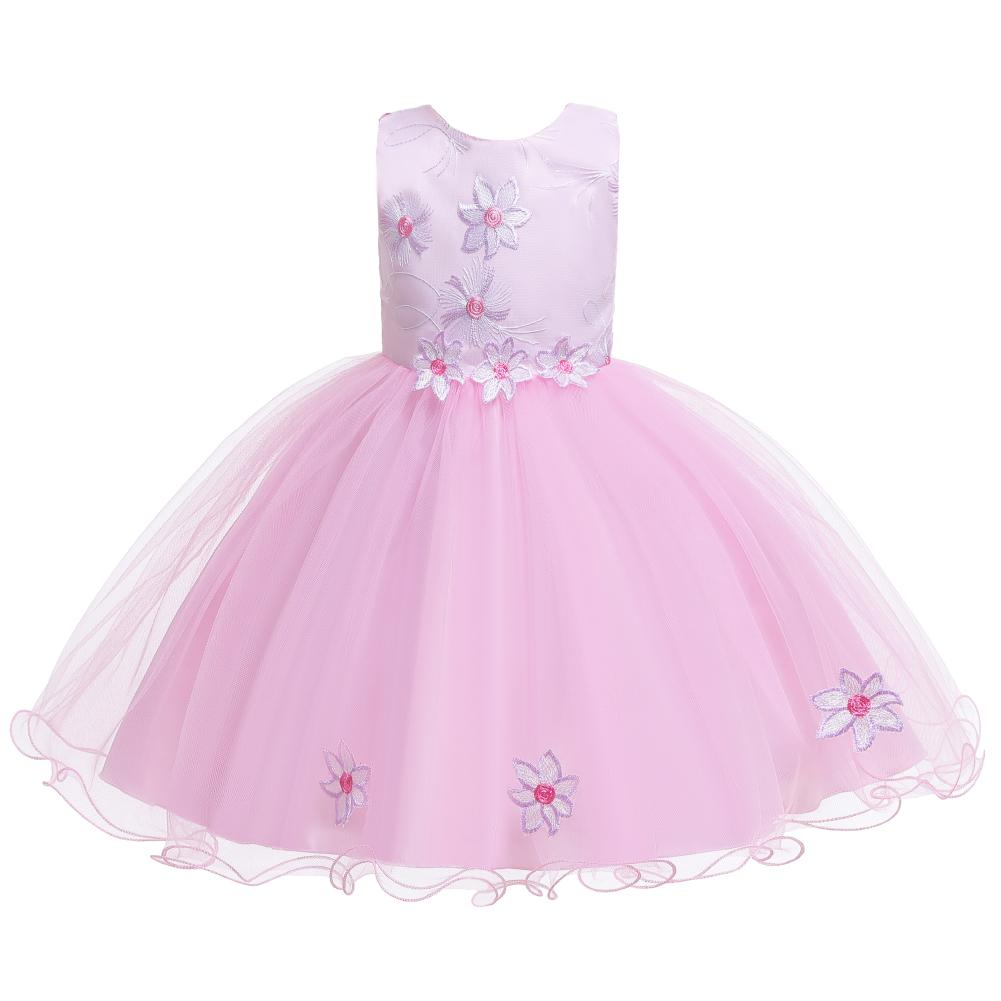 Girls' Prom Dress Embroidered Formal Dress - PrettyKid