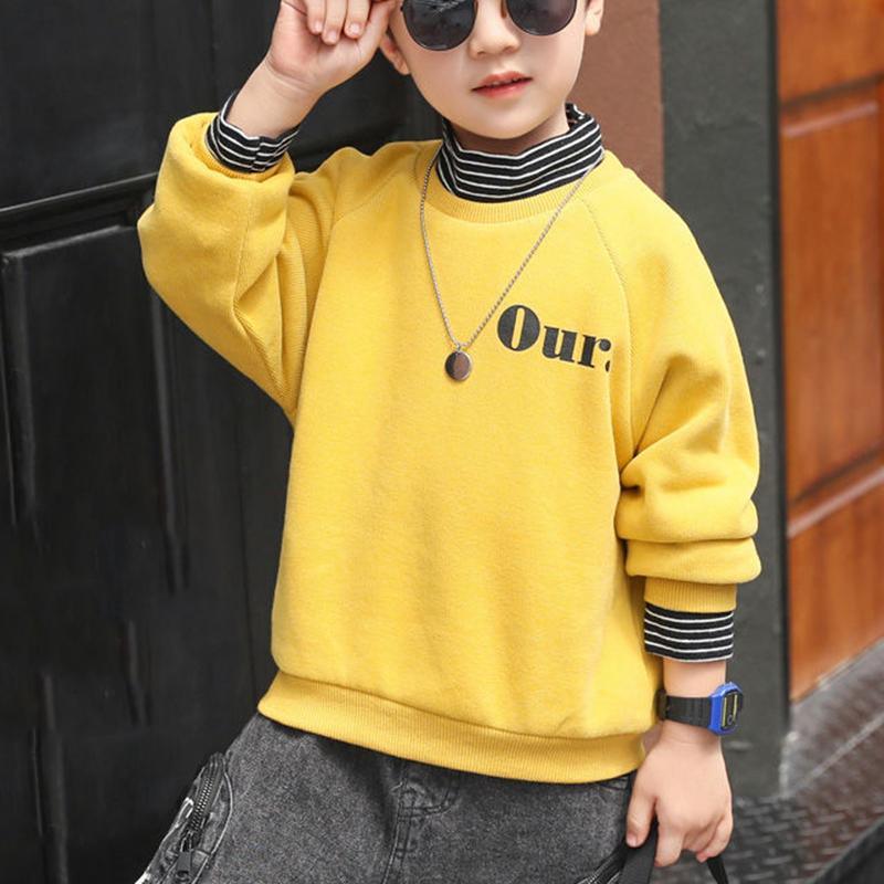 Fleece-lined Turtleneck Sweatshirt for Boy - PrettyKid