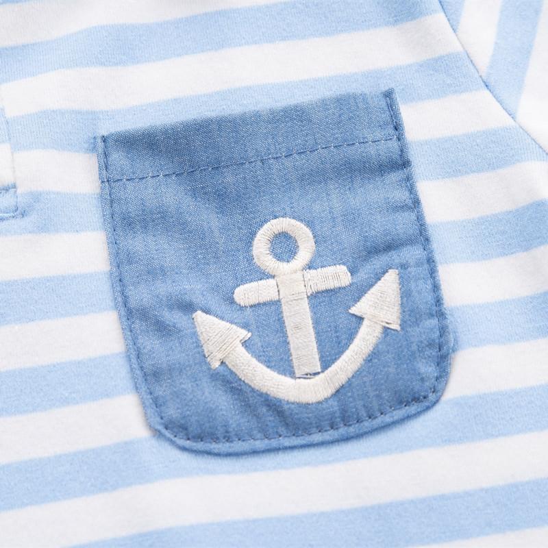 Toddler Boy Stripes Pattern T-shirt & Short Children's Clothing - PrettyKid