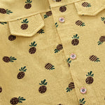 2-Piece Toddler Boy Pineapple Pattern Short-Sleeve Shirt &amp; Shorts Wholesale Children's Clothing - PrettyKid