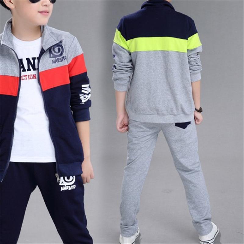 2-piece Color-block Coat & Pants for Boy - PrettyKid