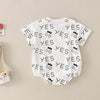 Letter Pattern Bodysuit for Baby - PrettyKid