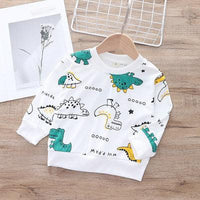 Toddler Boy Bear Pattern Long Sleeves T-shirt - PrettyKid