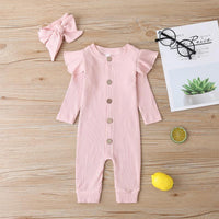 Solid Jumpsuit for Baby Girl - PrettyKid